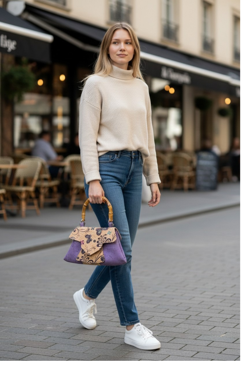 Sac à main - Élégance Violette - Fait main