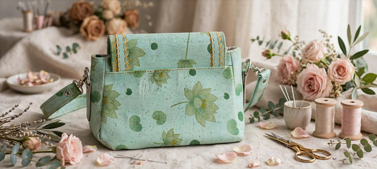 Sac Nénuphar - tons pastel - Fait main