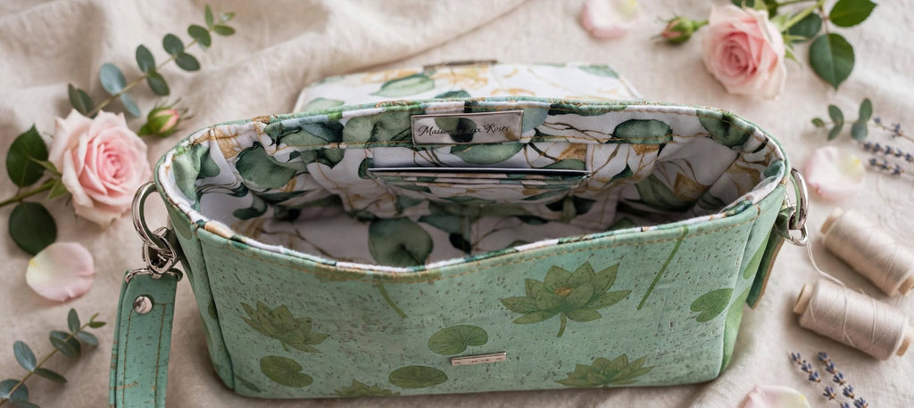 Sac Nénuphar - tons pastel - Fait main