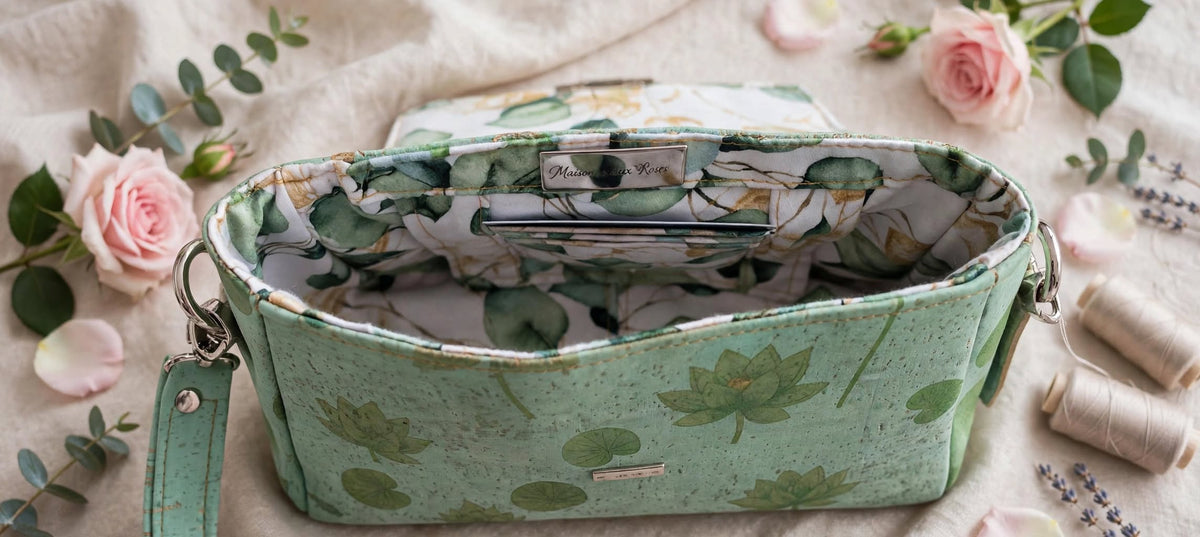 Sac Nénuphar - tons pastel - Fait main